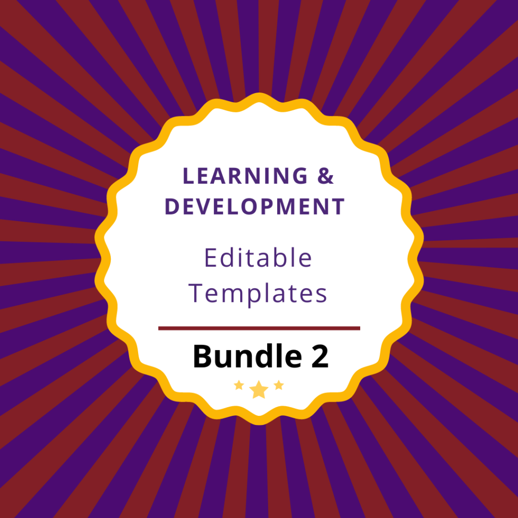 Learning and Development Template Bundle. 2 | Facilitated Training